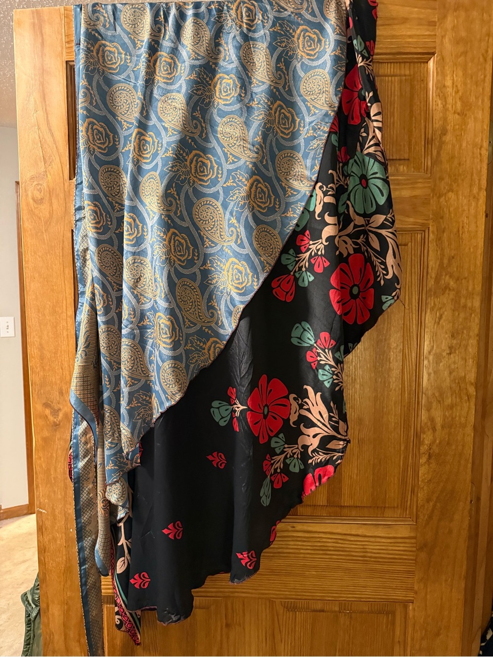 Reversible Silk  Wrap Skirt  “100 ways to wear it”